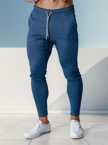 Pantalones Casuales Con Cremallera Y Pie Con Cinta