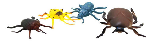 12 Insetos De Borracha Cobra Sapo Aranha Brinquedo Realista
