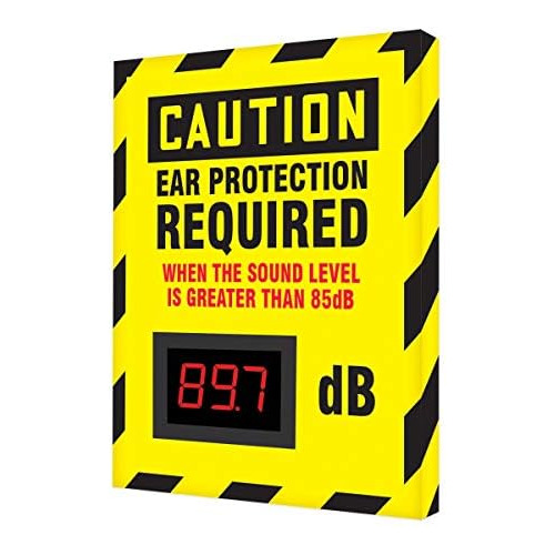 Precaución Se Requiere Protección Oídos Cuando Nivel...