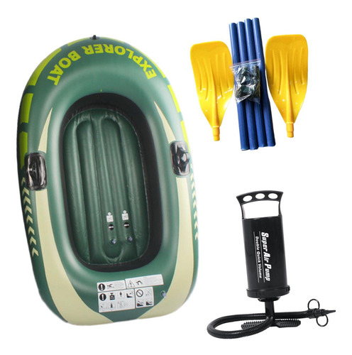 Bote Inflable De Pesca En Kayak, Bote 1 Persona Con Remo