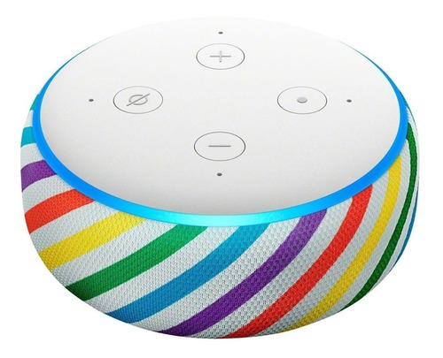 Amazon Echo Dot 3rd Gen Kids Edition com assistente virtual Alexa - rainbow 110V/240V