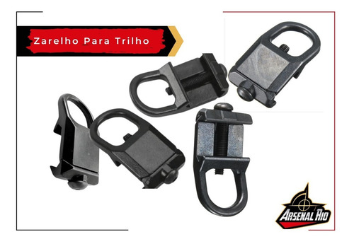 Imagem 5 de 10 de Zarelho Para Trilho 20 A 22mm Todas Bandoleiras Arsenal Rio