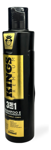 Shampoo E Condicionador 300ml 3em1 - Kings