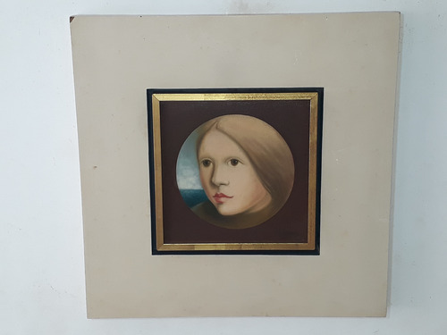 2334- Adilson Santos. Ost 45x45cm Com Moldura - Figura. (Usado)