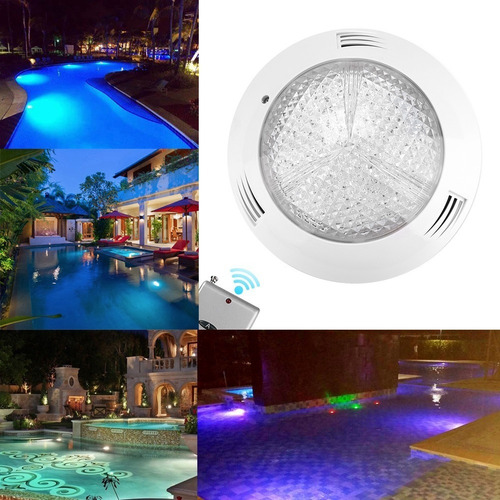 Imagen 2 de 7 de Luz De 360 Led De Piscina Ca 12v 35w Rgb Multicolor