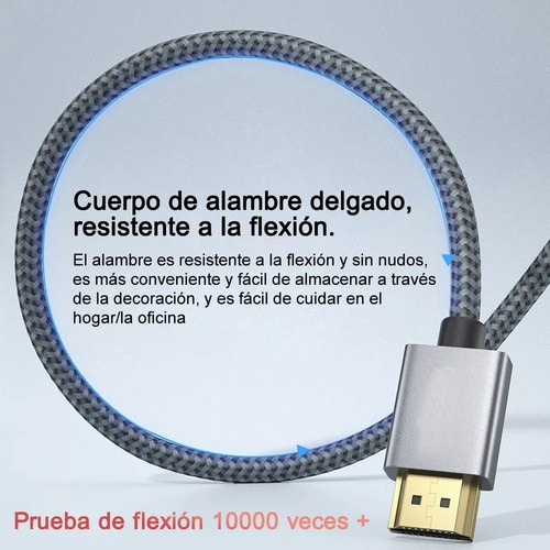 X 1 Metro Cable Hdmi 2.1 VĂdeo 4k 120hz 8k 60hz Ps5 Ps4