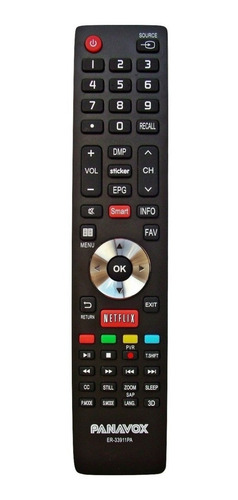Control Remoto Para Led Panavox Smart Wifi Netflix 3d Envio