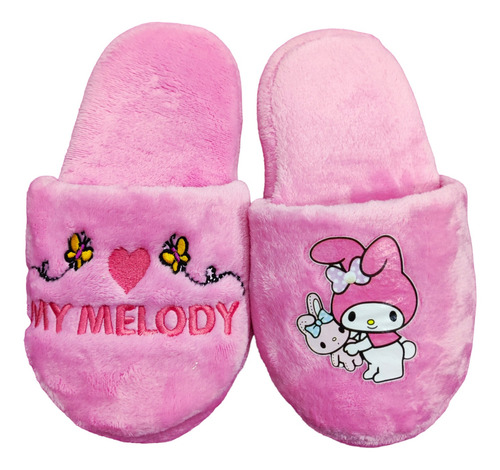 Pantuflas De Peluche Rosa My Melody By Sanrio Super Kawaii