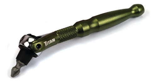 Titan 11325 Cabezal Giratorio De 1/4 De Pulgada Micro Bit Dr