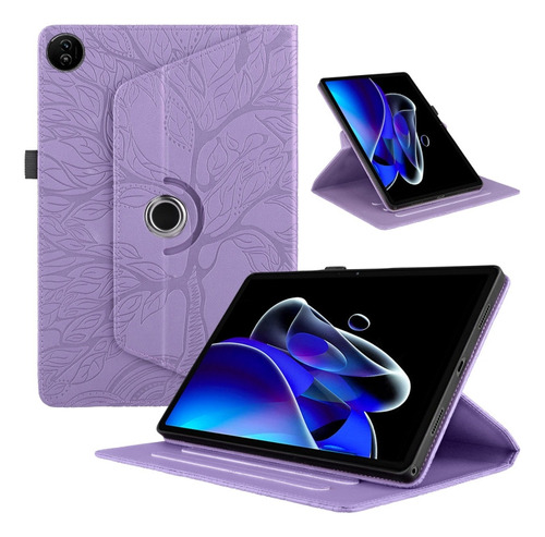 Funda De Tableta En Relieve Púrpura For Realme Pad 2