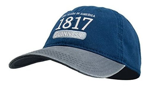 Sombrero De Algodón Azul Marino Y Gris Con Etiqueta Guinness