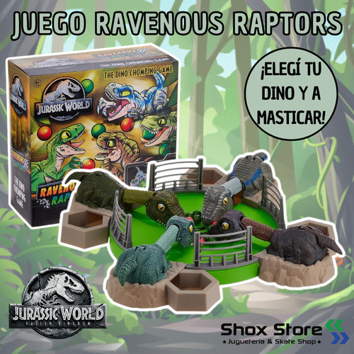 Juego De Mesa Jurassic World Ravenous Raptors Dinosaurios