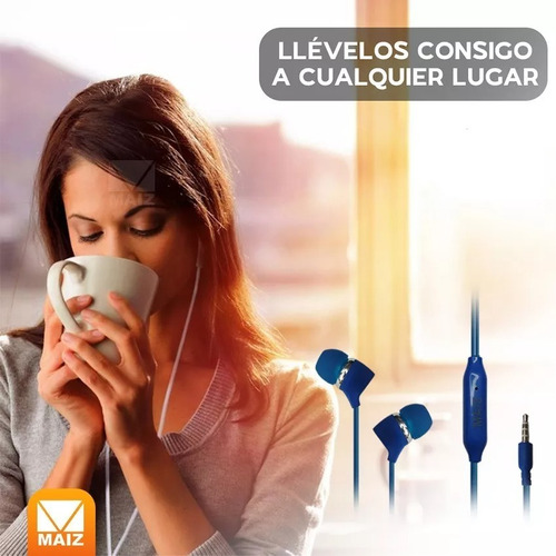 Audífonos Jack 3.5mm In-ear Alámbricos Manos Libres