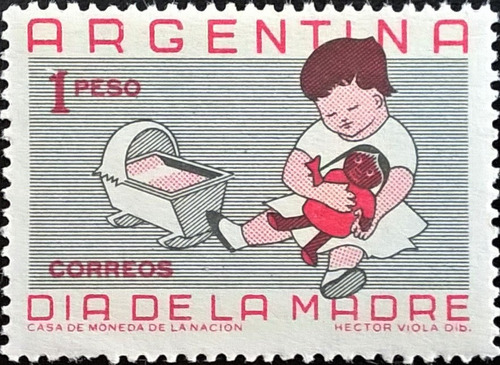 Argentina, Sello Gj 1156 Día De La Madre 1959 Mint L13736