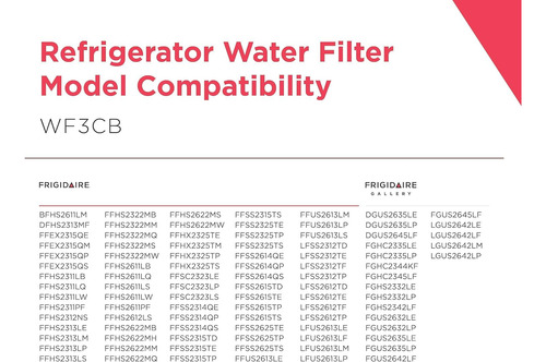 Filtro Puresource 3 Frigidaire Wf3cb 1 Pza