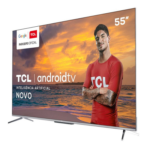 Imagem 3 de 3 de Smart Tv Led 55 Tcl 4k Android 3 Hdmi 2 Usb Wi-fi