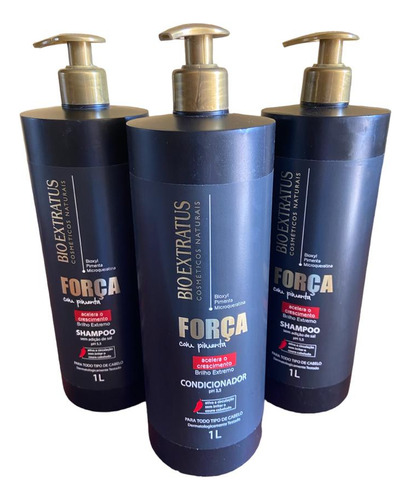 Kit 2 Shampoo 1 Condicionador Força Com Pimenta 1 Liro K7959