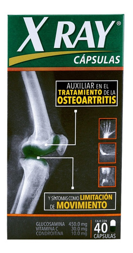 X Ray 40 Cápsulas. Reduce Dolor E Inflamación