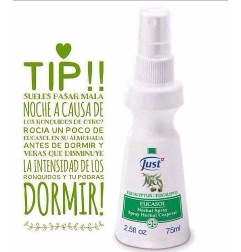 Imagen 2 de 2 de Swiss Just Eucasol Spray De Eucalipto 75ml