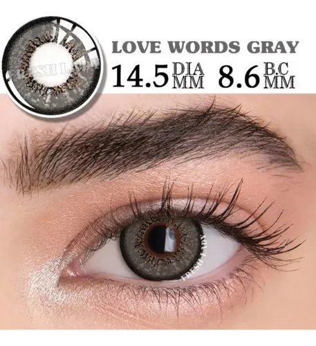 Lentes de contacto gris oscuro hotsell