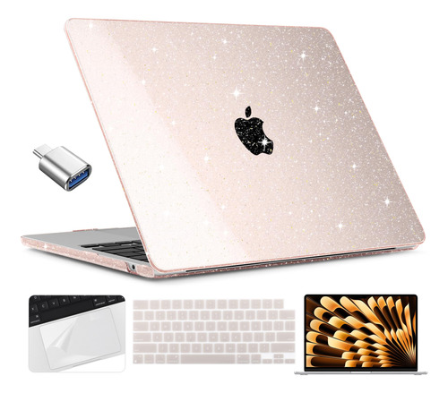 Twolskoo Funda Compatible Con M3 Macbook Air De 15 Pulgadas 