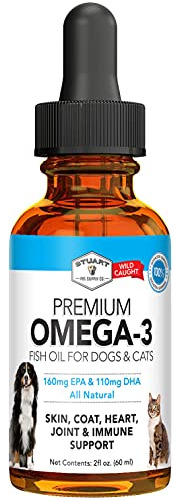 Stuart Pet Supply Omega 3 Fish Oil For Dogs  Cats - B3lgm