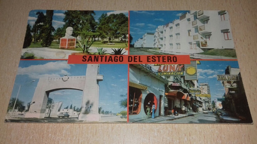 6177 Antigua Postal Santiago Del Estero Vistas Varias