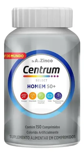 Multivitamínico para Idosos Centrum Homem Select 50 + 150 Comprimidos