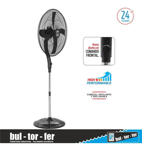 Imagen 3 de 7 de Ventilador De Pie Hogar Liliana 24 Pulgadas