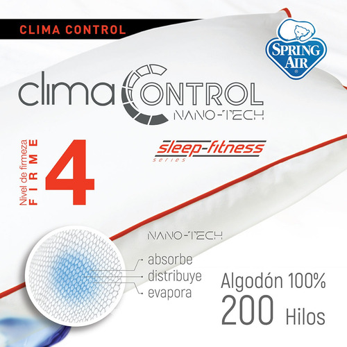 Spring Air Almohada Clima Control Firme - Estándar