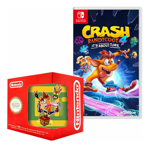 Crash Bandicoot 4 It's About Time Nintendo + Taza