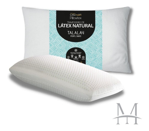 Travesseiro 100% Látex Natural Talalay Latexfoam Baixo 13cm