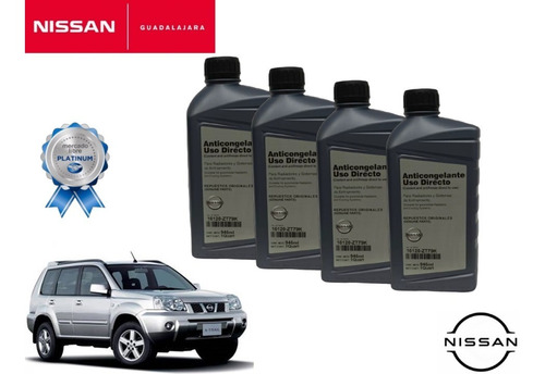 4 Litros De Anticongelante Original Nissan X-trail 2004