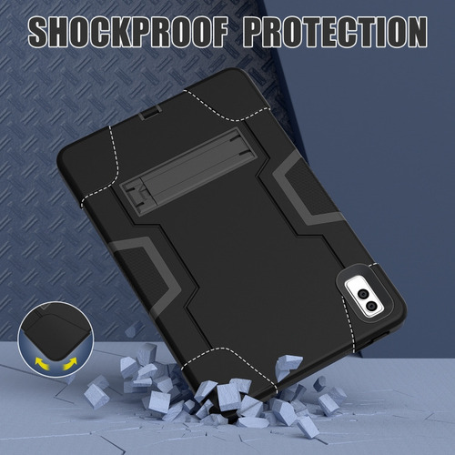 Pbb Capa Preta De Cor Contrastante Para Lenovo Tab M10 5g