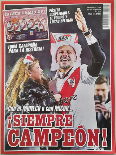 Reviposter River ¡siempre Campeón!-con El Muñeco O Con Micho