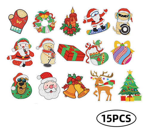 Diy Diamond Painting Kit Keychain Bags Christmas Tree