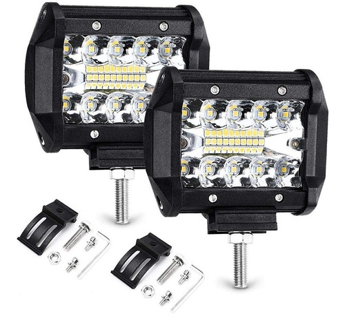 Haofy 2pcs Focos Led Tractor, 4  70w 72000lm Faros Trabajo L