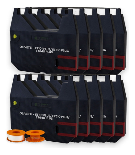10 Cinta Maquina Escribir Olivetti Et101 Plus 510plus +6corr