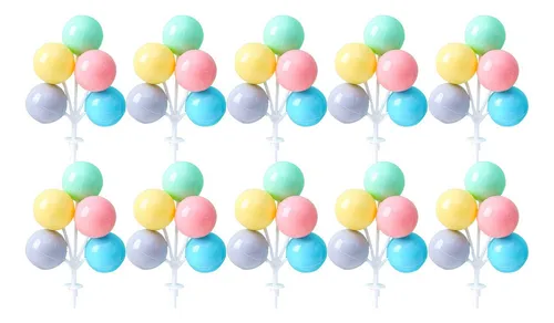 comprar . 10x Adornos Para Tartas Con Globos, Adornos Para