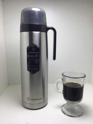 Termo Acero Inoxidable Termolar E-evolution Pico Matero 1 L.