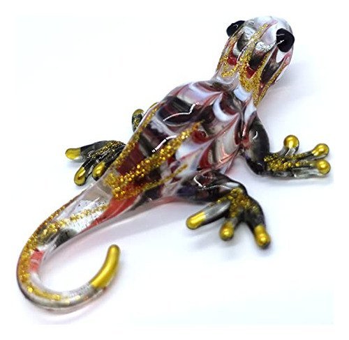 Figurillas Miniatura De Gecko, Animales Pintados Mano V...