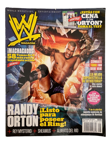 Revista Wwe Magazine 25 Randy Orton World Wrestling Dic 2010