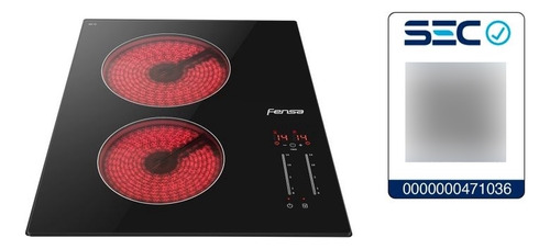 Encimera Eléctrica Fensa 2 Platos Vitrocerámica Y Panel Touc
