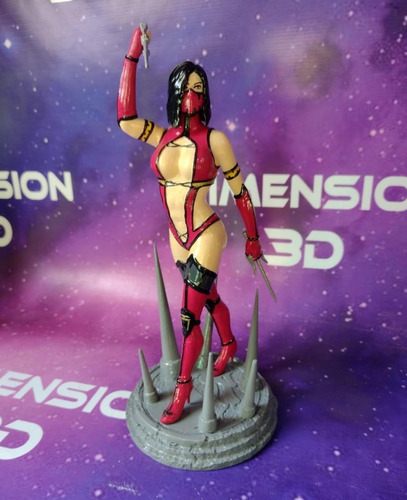 Figura Mileena V2 De Mortal Kombat Impreso En 3d