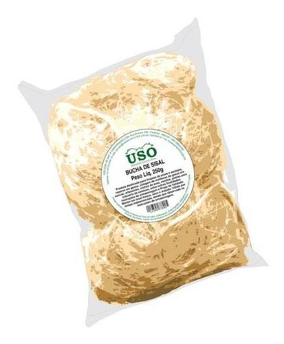Imagem 1 de 1 de Bucha De Sisal Uso 100g Pacote C/ 6un.
