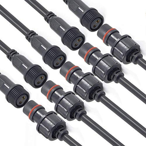 Conectores Impermeables Yetor 2 Pines, 16awg Macho Hembra