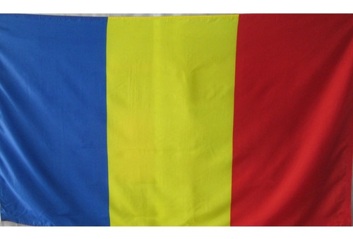 Bandera De Romania ( Tamaño 90x150 Cm) Doble Faz Poliester