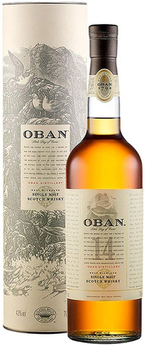 Whisky Single Malt Oban 14 Años Origen Escocia.