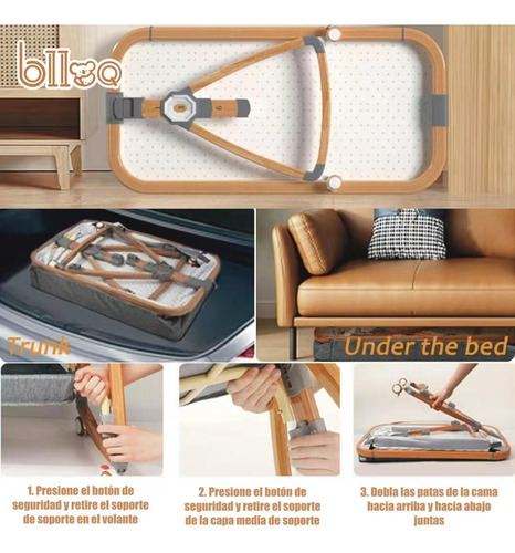 Cuna Corral Bebé Con Mosquitero + Colchon Confortable