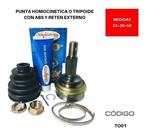 Punta Tripoide Toyota Corolla Vi E9 1.6 1987 1994